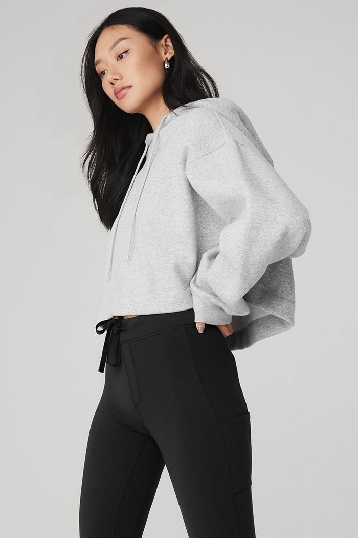 Sudadera Con Capucha Alo Yoga Bae Mujer Grises | 275148DCP
