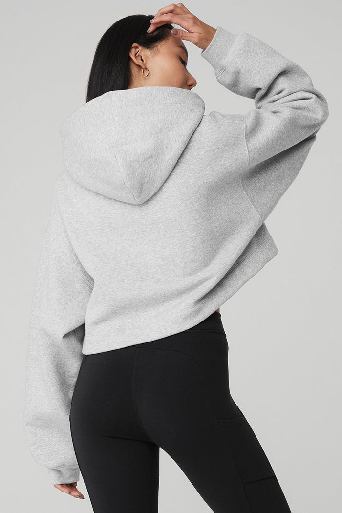 Sudadera Con Capucha Alo Yoga Bae Mujer Grises | 275148DCP