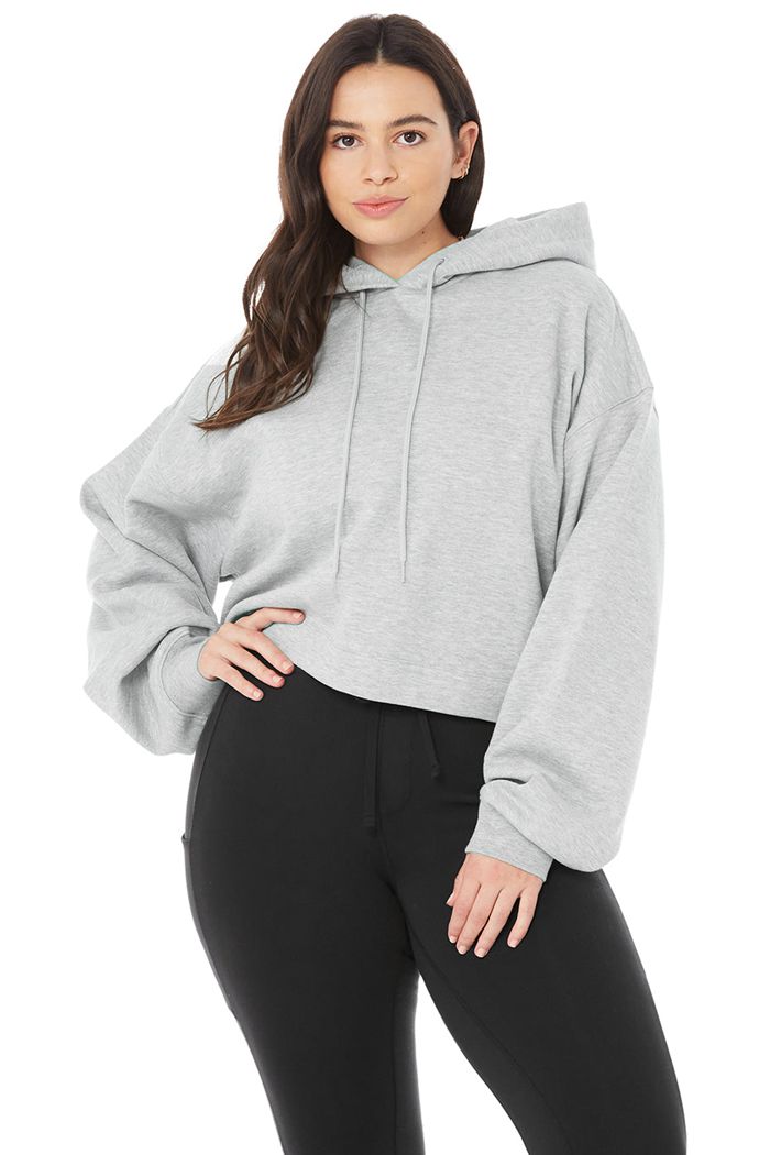 Sudadera Con Capucha Alo Yoga Bae Mujer Grises | 275148DCP
