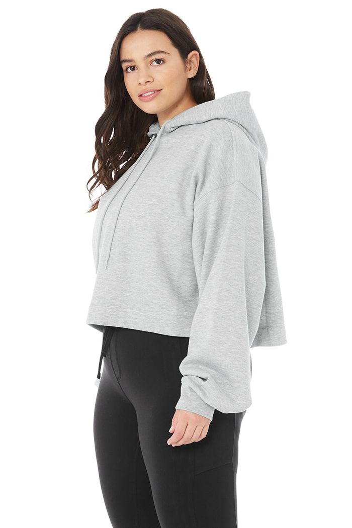 Sudadera Con Capucha Alo Yoga Bae Mujer Grises | 275148DCP