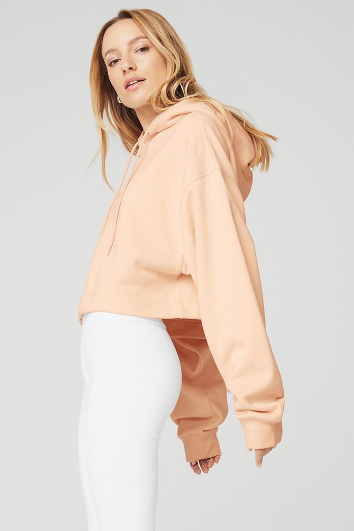 Sudadera Con Capucha Alo Yoga Bae Mujer Beige | 792038NWF