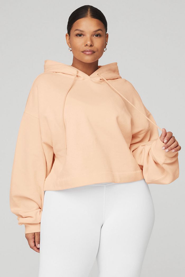 Sudadera Con Capucha Alo Yoga Bae Mujer Beige | 792038NWF
