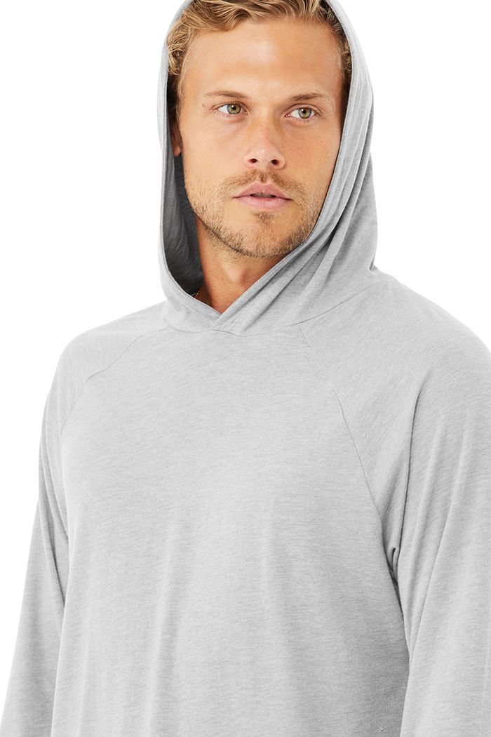 Sudadera Con Capucha Alo Yoga Core Encapuchado Runner Hombre Grises | 042368YUQ