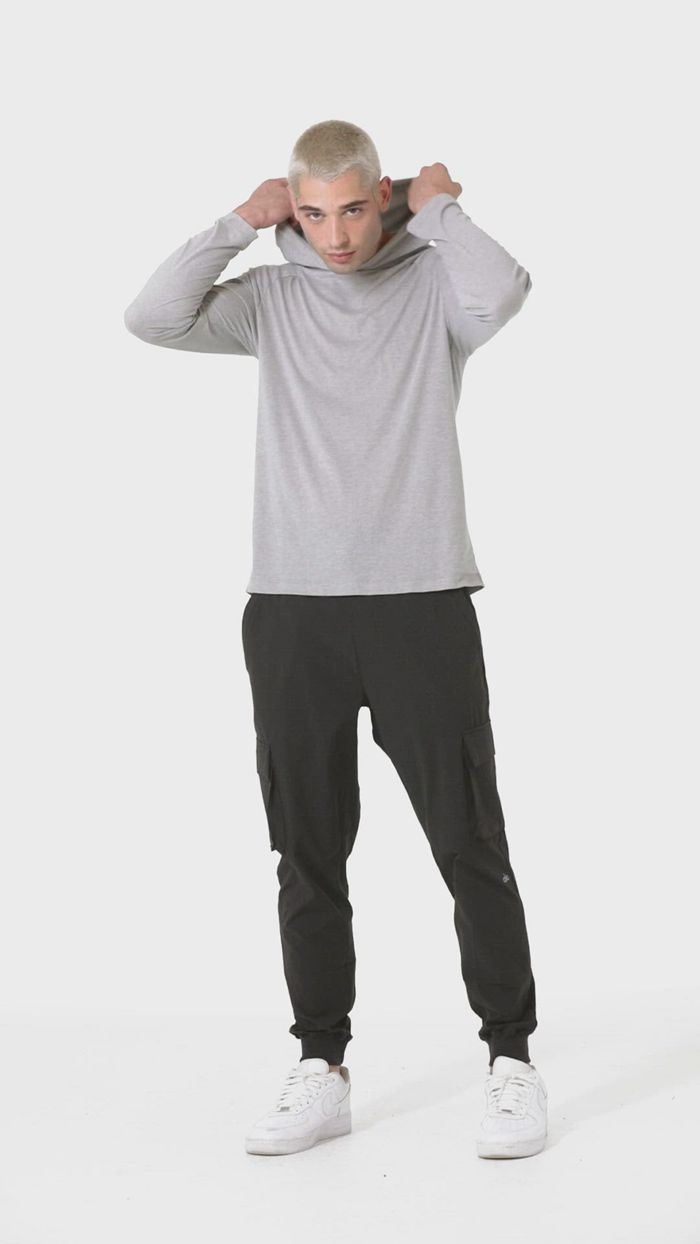Sudadera Con Capucha Alo Yoga Core Encapuchado Runner Hombre Azules | 462359AQM