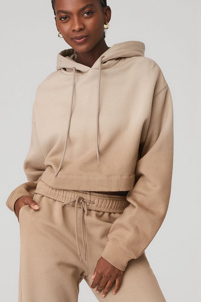 Sudadera Con Capucha Alo Yoga Ombre Bae Mujer Beige | 439076ITR