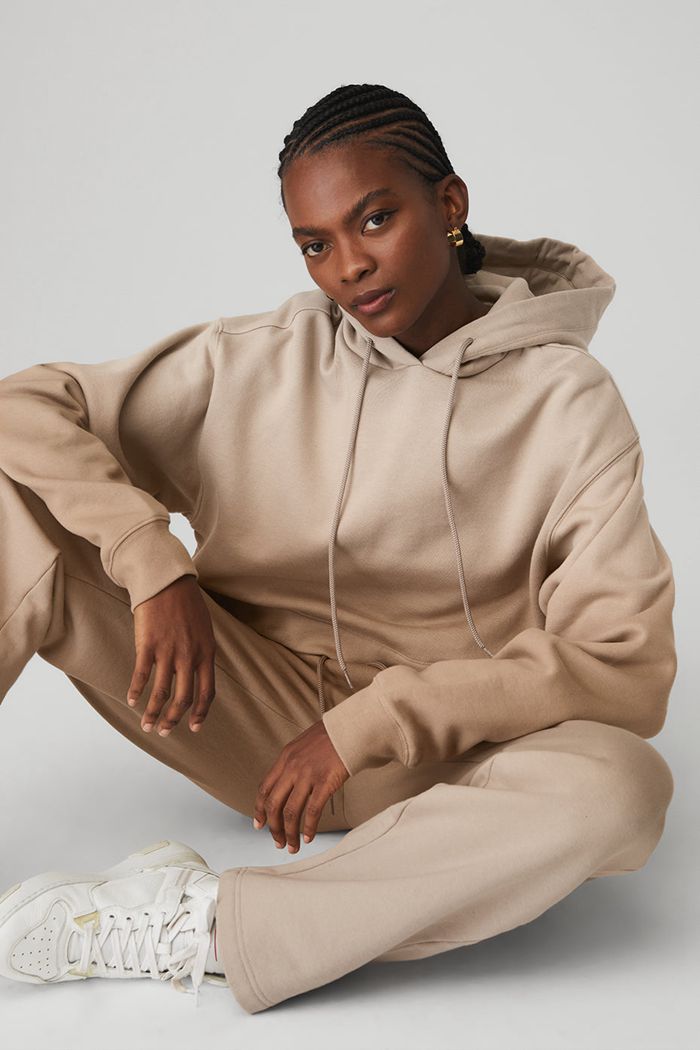 Sudadera Con Capucha Alo Yoga Ombre Bae Mujer Beige | 439076ITR