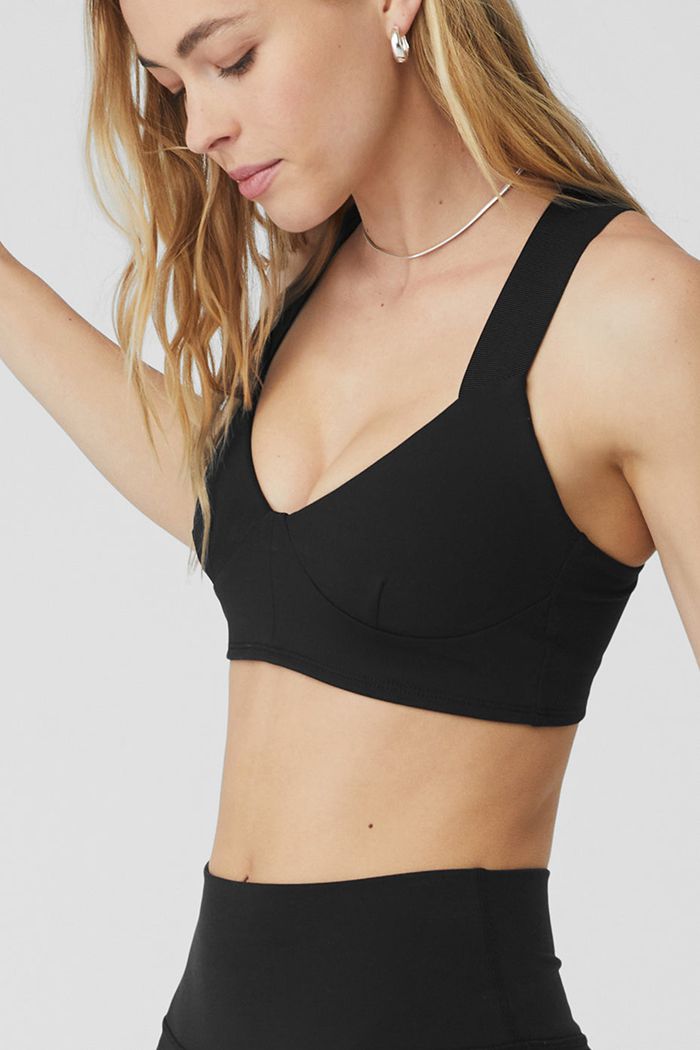 Sujetadores Alo Yoga Airbrush Rev It Up Mujer Negros | 804732SQP