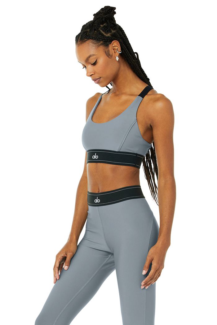 Sujetadores Alo Yoga Airlift Suit Up Mujer Grises | 160542YGL