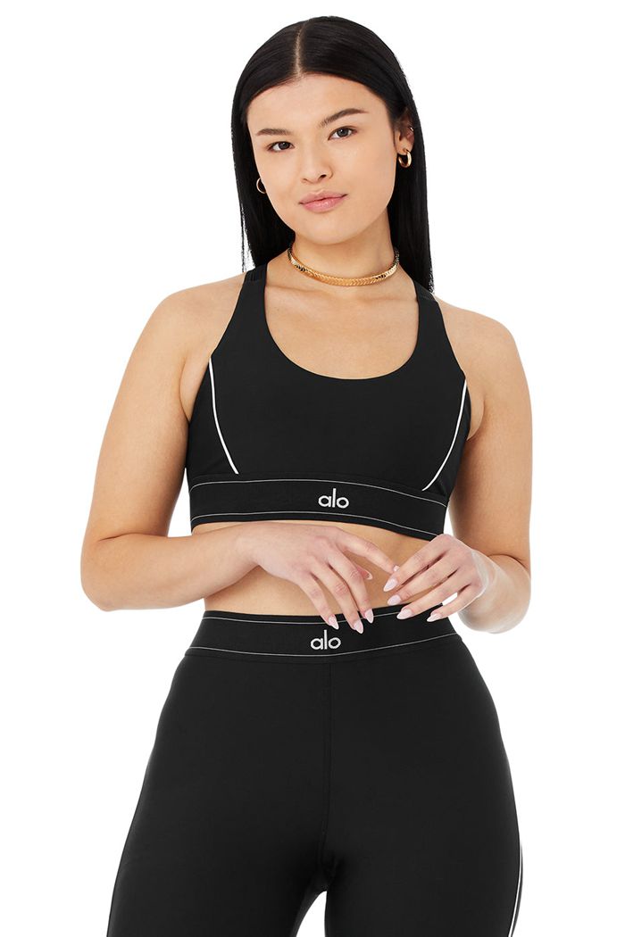 Sujetadores Alo Yoga Airlift Suit Up Mujer Negros | 275904YBD