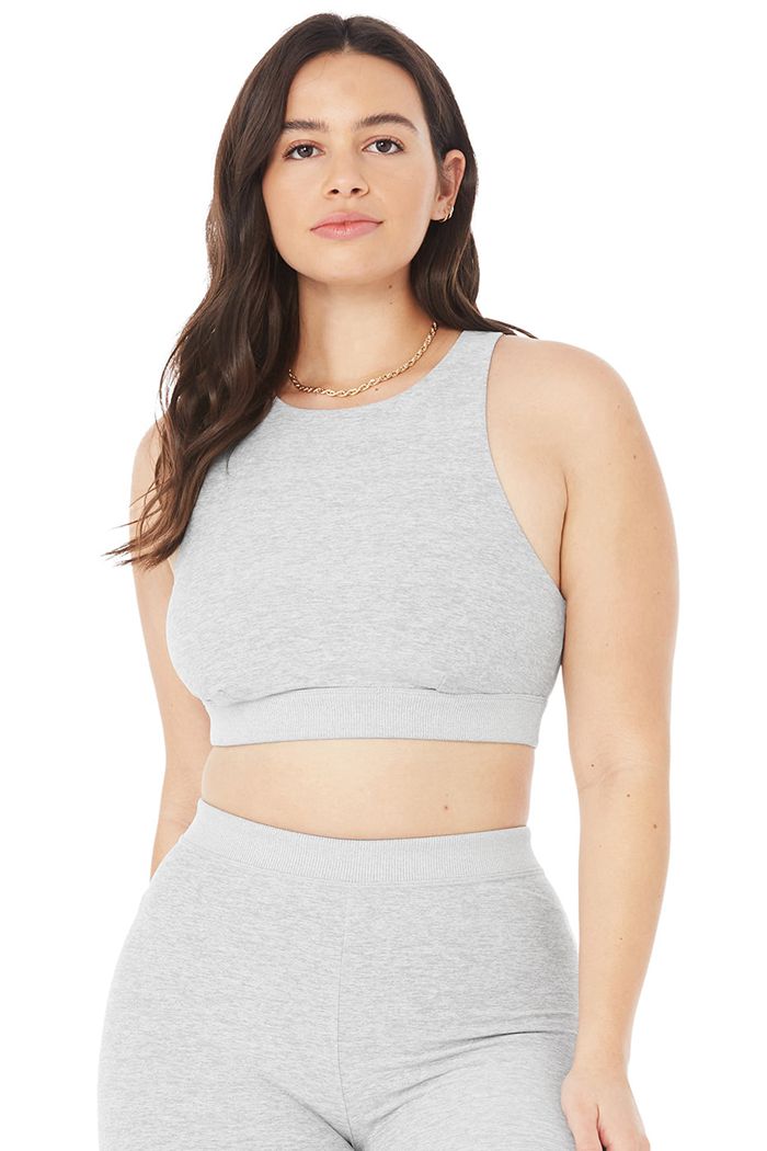 Sujetadores Alo Yoga Alosoft Iconic 90's Mujer Grises | 269541HDE