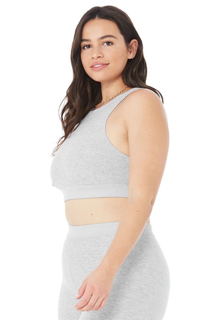 Sujetadores Alo Yoga Alosoft Iconic 90's Mujer Grises | 269541HDE