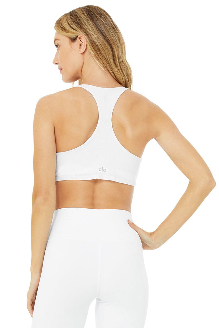 Sujetadores Alo Yoga Knot Mujer Blancos | 103945VNL