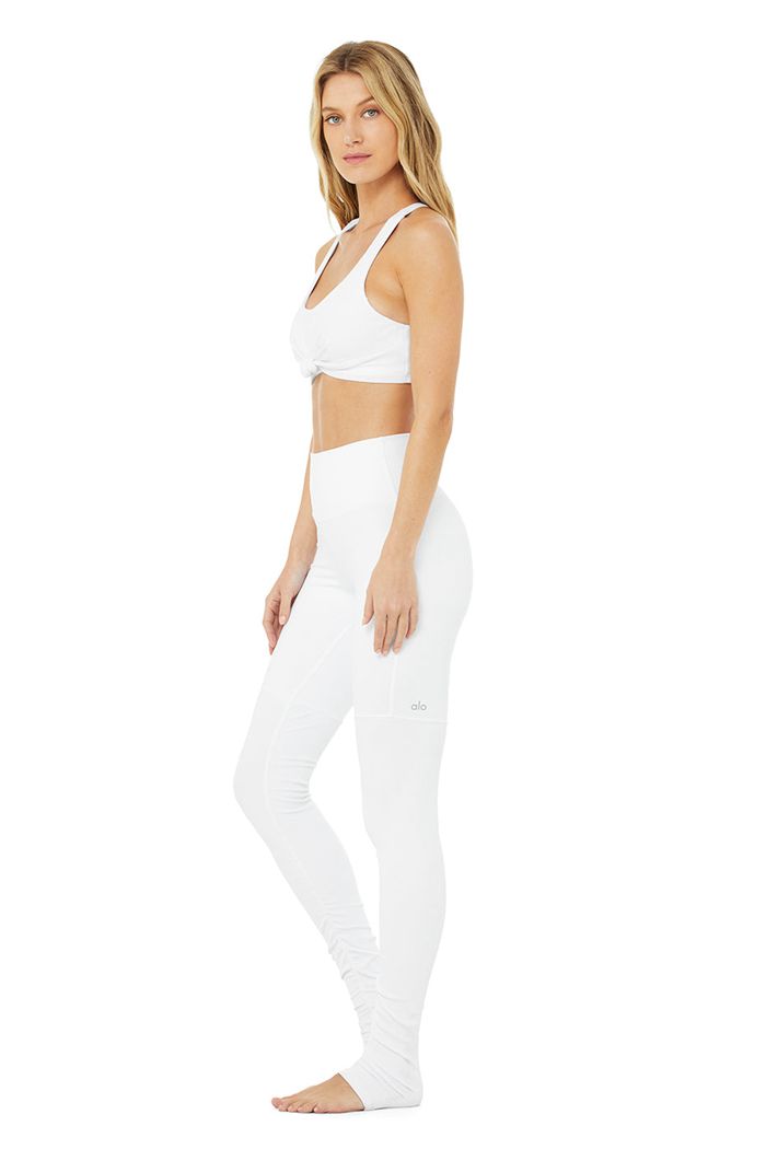 Sujetadores Alo Yoga Knot Mujer Blancos | 103945VNL