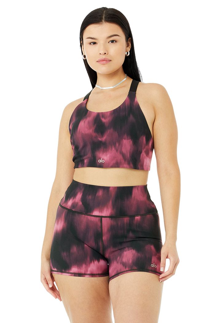 Sujetadores Alo Yoga Vapor Aurora Take Charge Mujer Morados | 612048YCT