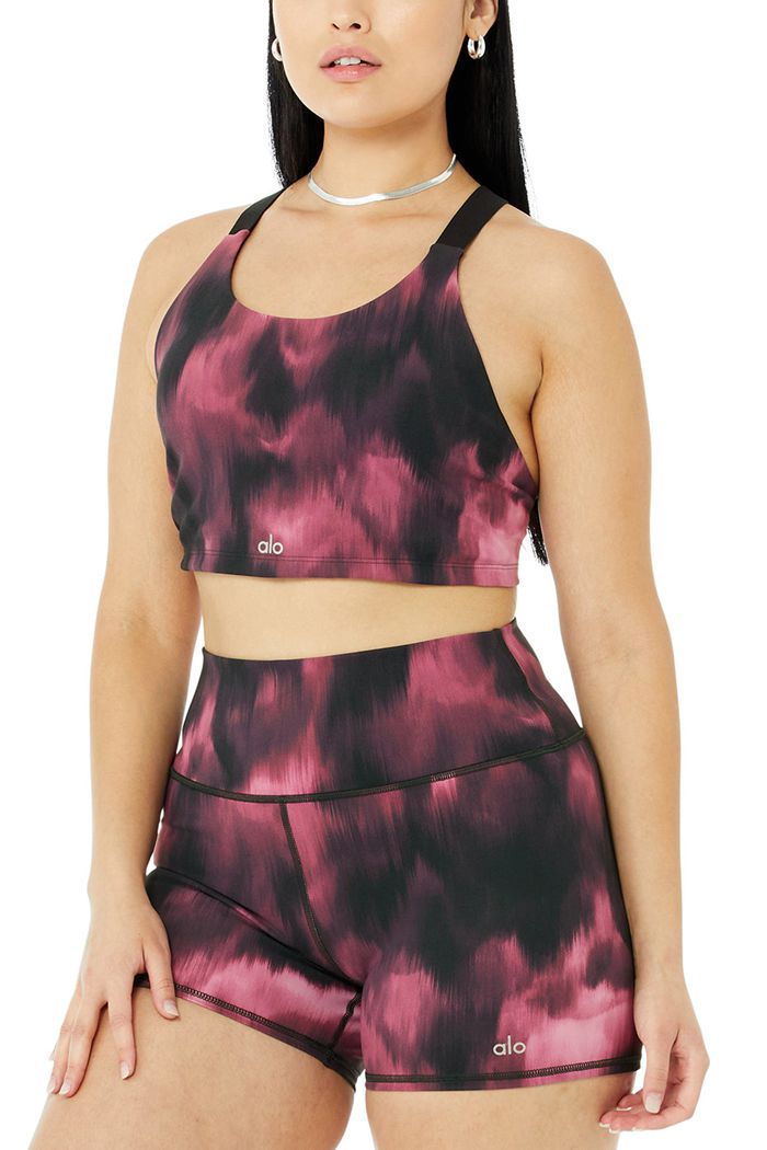 Sujetadores Alo Yoga Vapor Aurora Take Charge Mujer Morados | 612048YCT