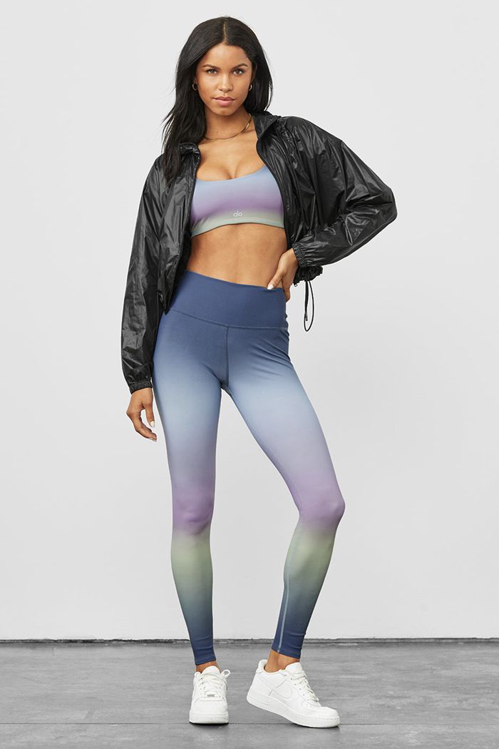 Sujetadores Alo Yoga Vapor Gradient Dusk Take Charge Mujer Azules | 570862NDU