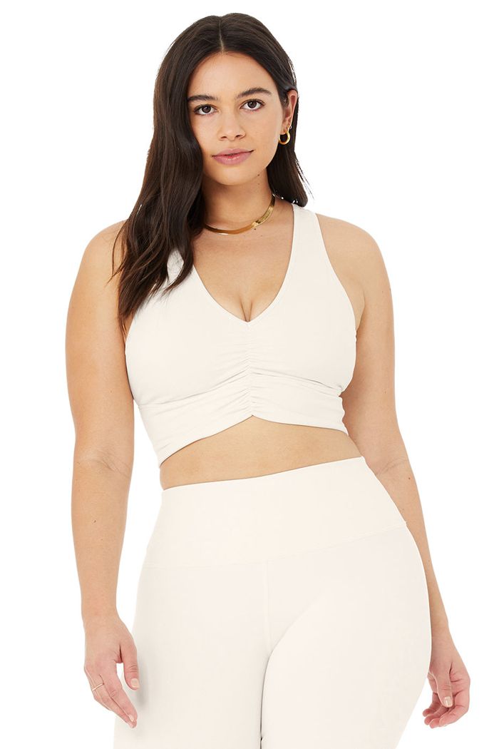 Sujetadores Alo Yoga Wild Thing Mujer Blancos | 057923YJX