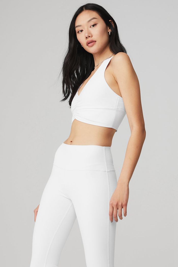 Sujetadores Alo Yoga Wild Thing Mujer Blancos | 879521CFI