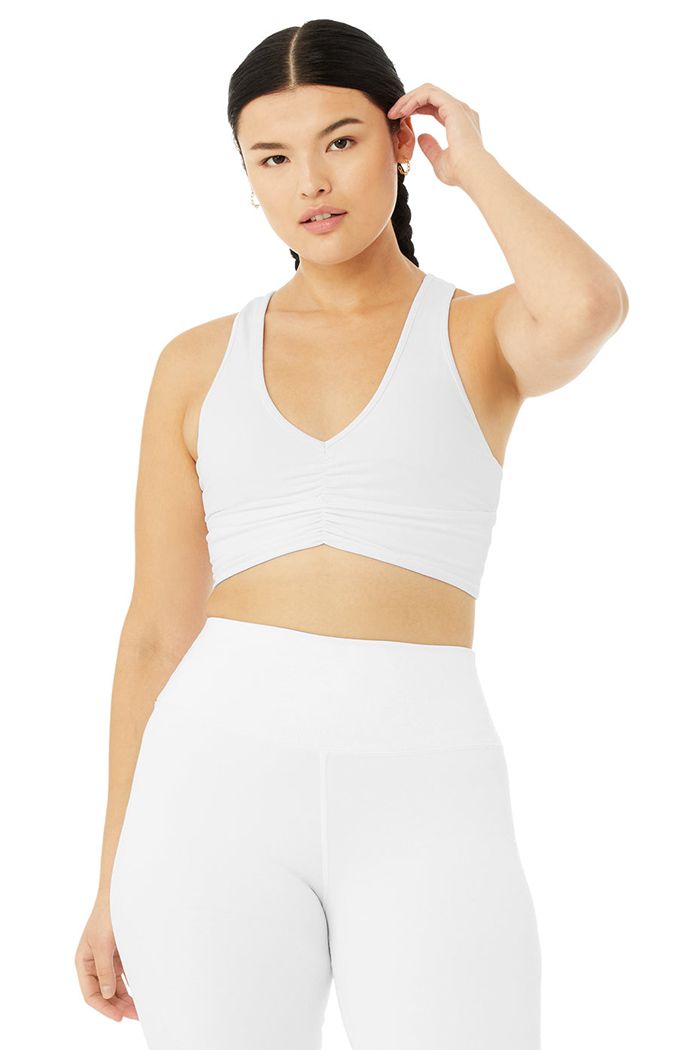 Sujetadores Alo Yoga Wild Thing Mujer Blancos | 879521CFI