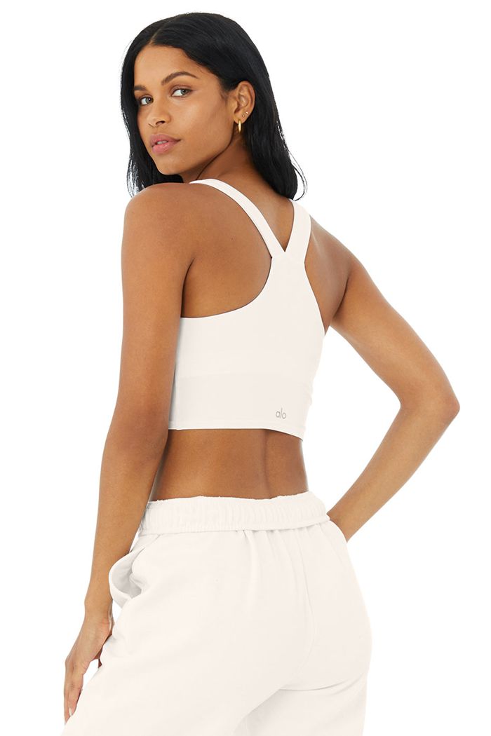 Tank Tops Alo Yoga Airbrush Real Mujer Blancos | 834159HTC