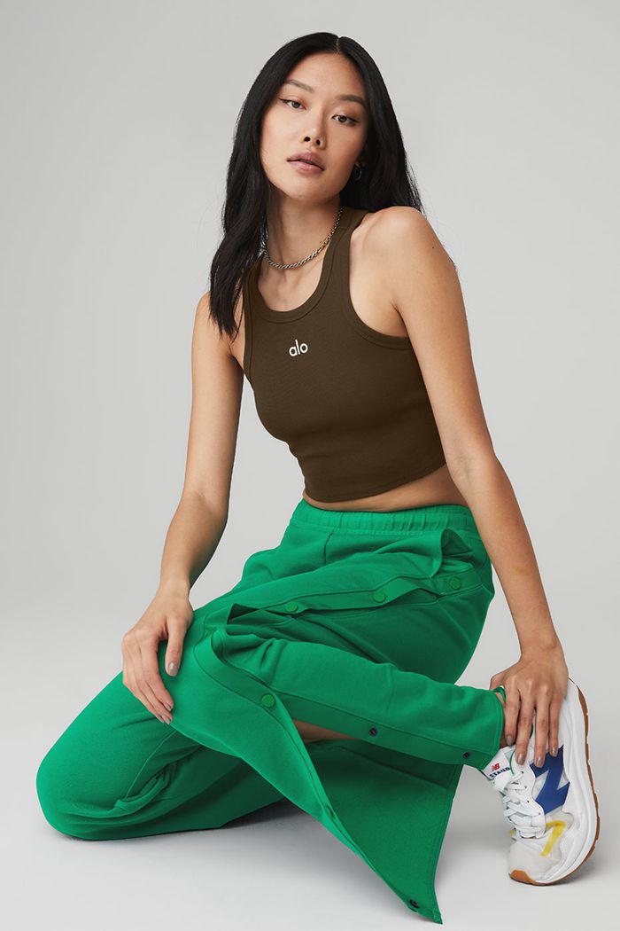 Tank Tops Alo Yoga Aspire Mujer Blancos | 203185GXK