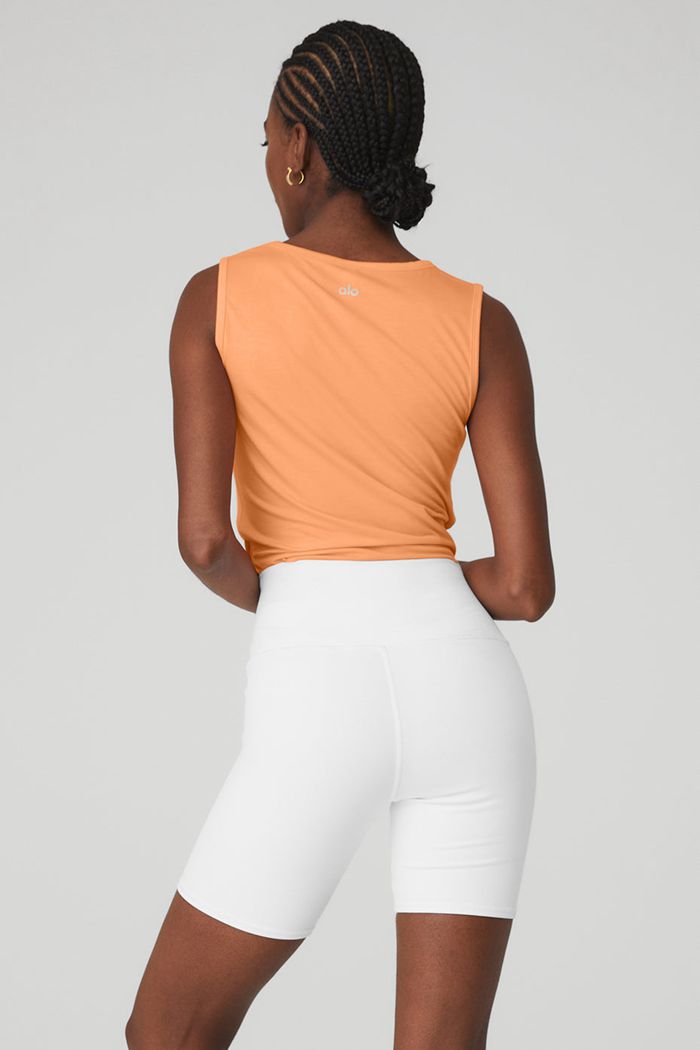 Tank Tops Alo Yoga Cover Mujer Naranjas | 091863TSN
