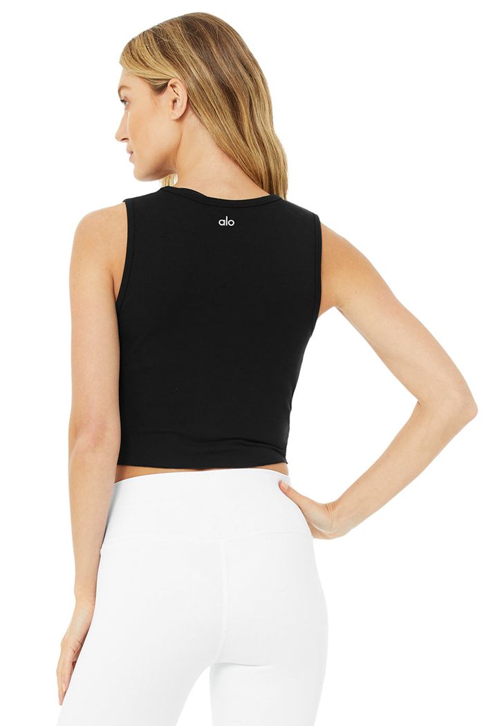 Tank Tops Alo Yoga Cover Mujer Negros | 139457ZQM