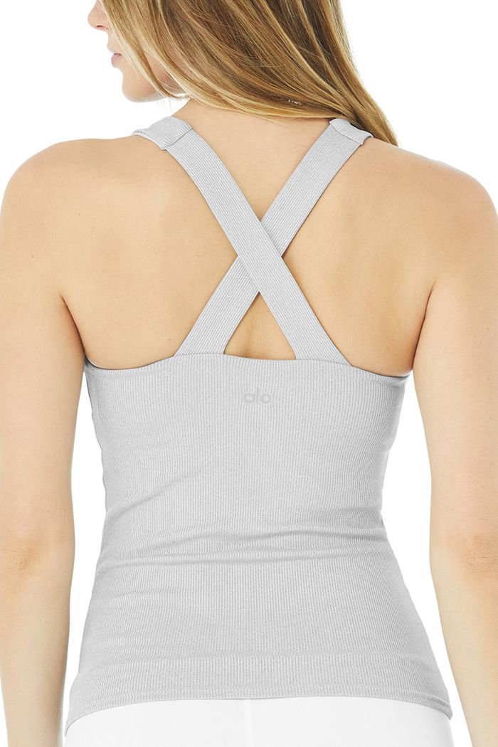 Tank Tops Alo Yoga Elevate Mujer Grises | 140283HLA