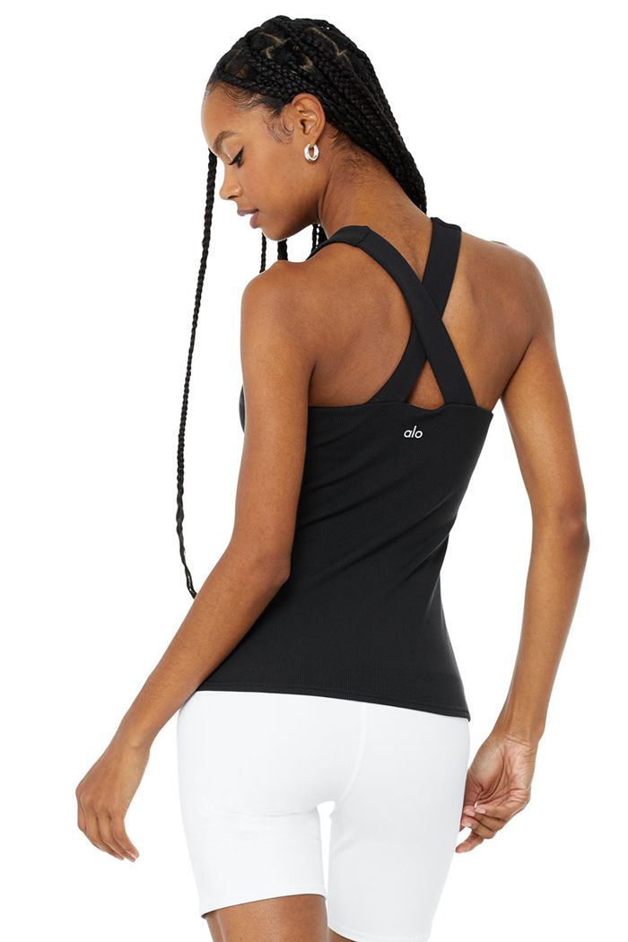 Tank Tops Alo Yoga Elevate Mujer Negros | 150342BGS