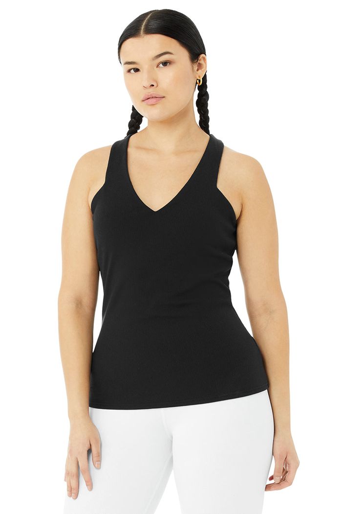 Tank Tops Alo Yoga Elevate Mujer Negros | 150342BGS