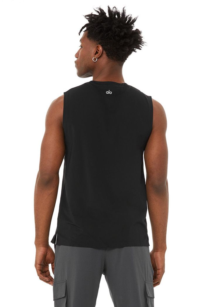 Tank Tops Alo Yoga Idol Performance Hombre Negros | 617485YXD