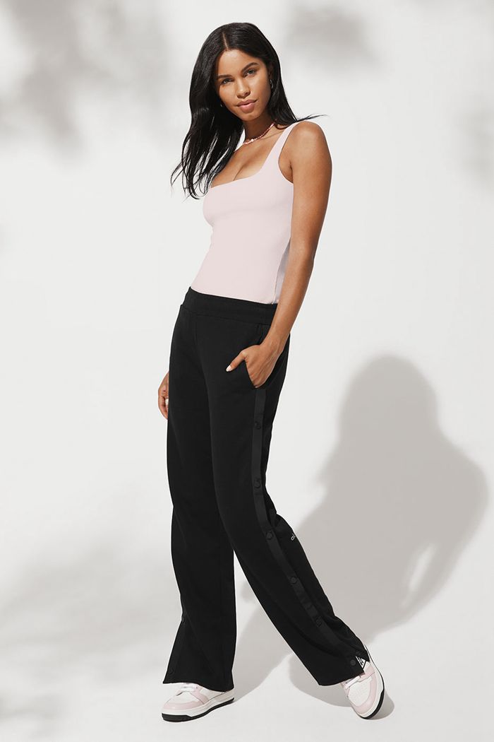 Tank Tops Alo Yoga Ribbed Minimalist Mujer Rosas | 537640XWS