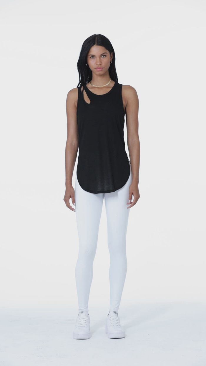 Tank Tops Alo Yoga Ribbed Peak Mujer Rojos | 180926YNI