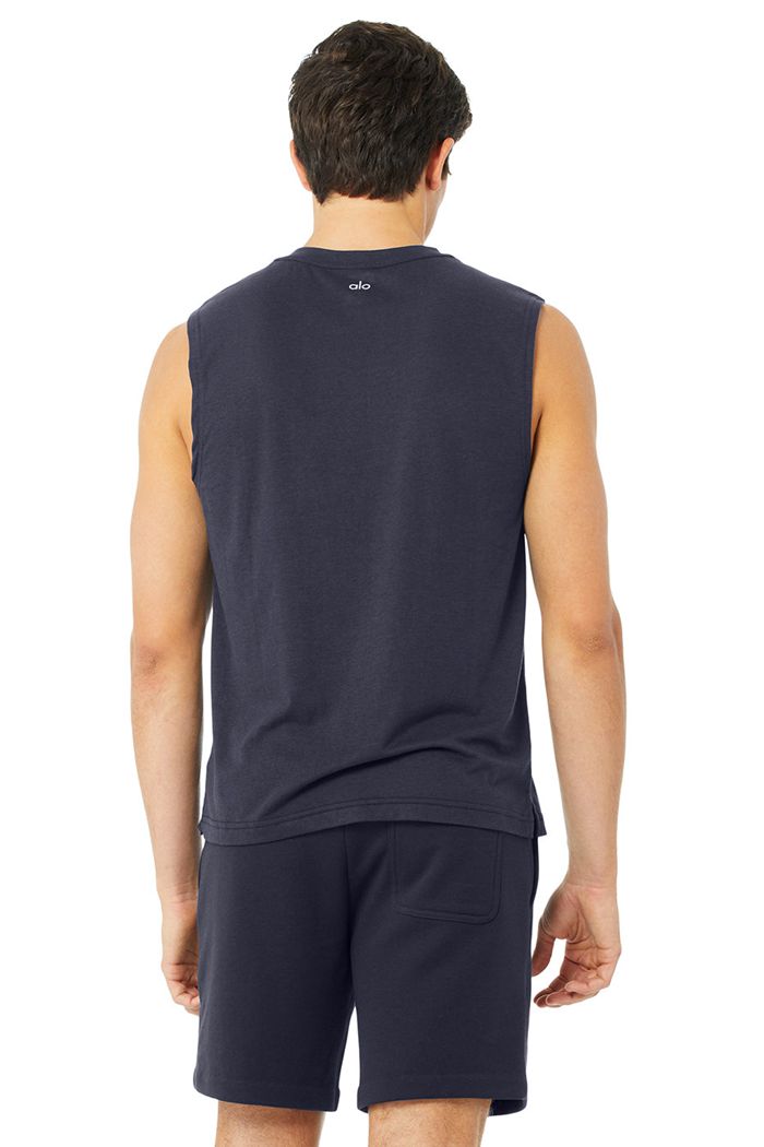 Tank Tops Alo Yoga The Triumph Muscle Hombre Negros | 136548VNF