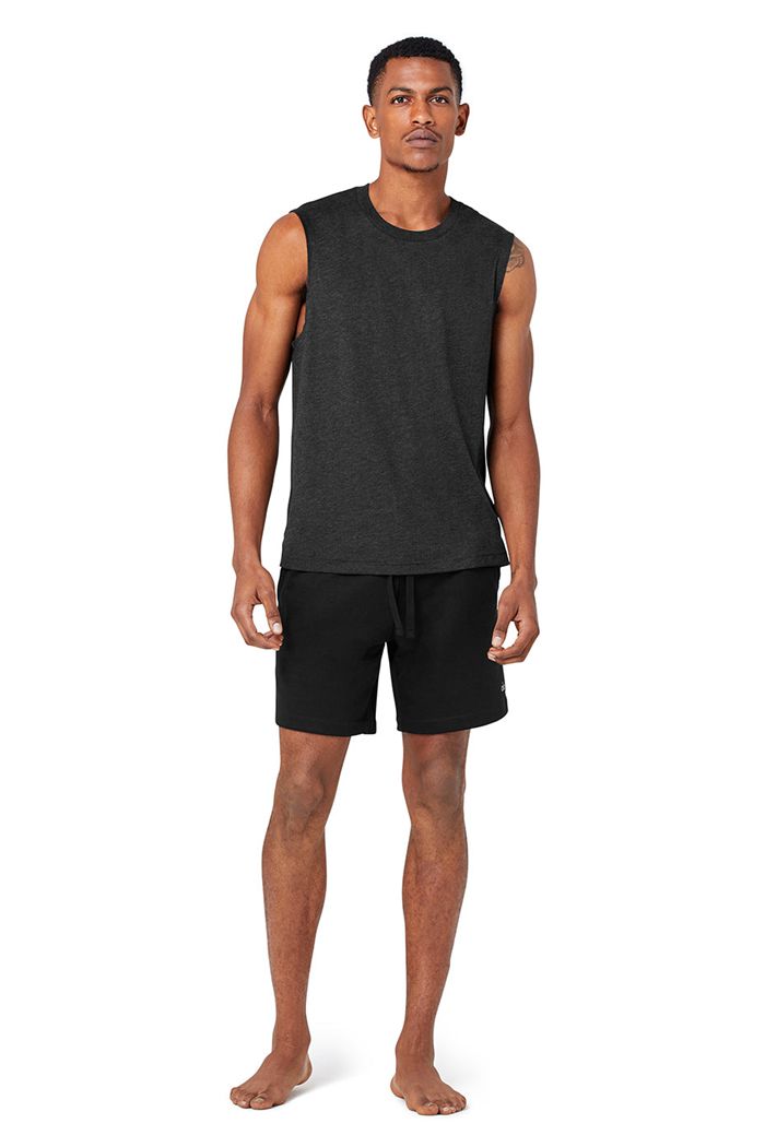 Tank Tops Alo Yoga The Triumph Muscle Hombre Negros | 604932PDE