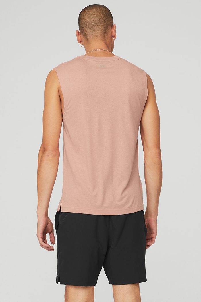 Tank Tops Alo Yoga The Triumph Muscle Hombre Rosas | 980731XJA