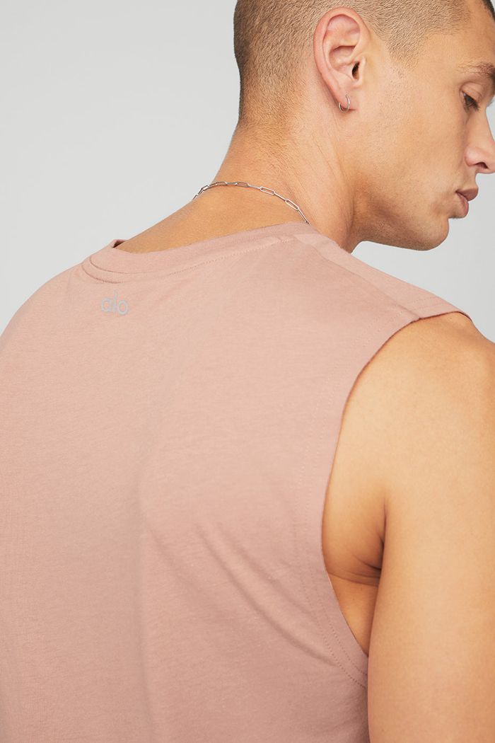 Tank Tops Alo Yoga The Triumph Muscle Hombre Rosas | 980731XJA