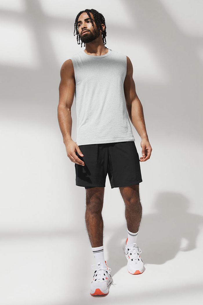 Tank Tops Alo Yoga The Triumph Muscle Hombre Grises | 986425IHZ