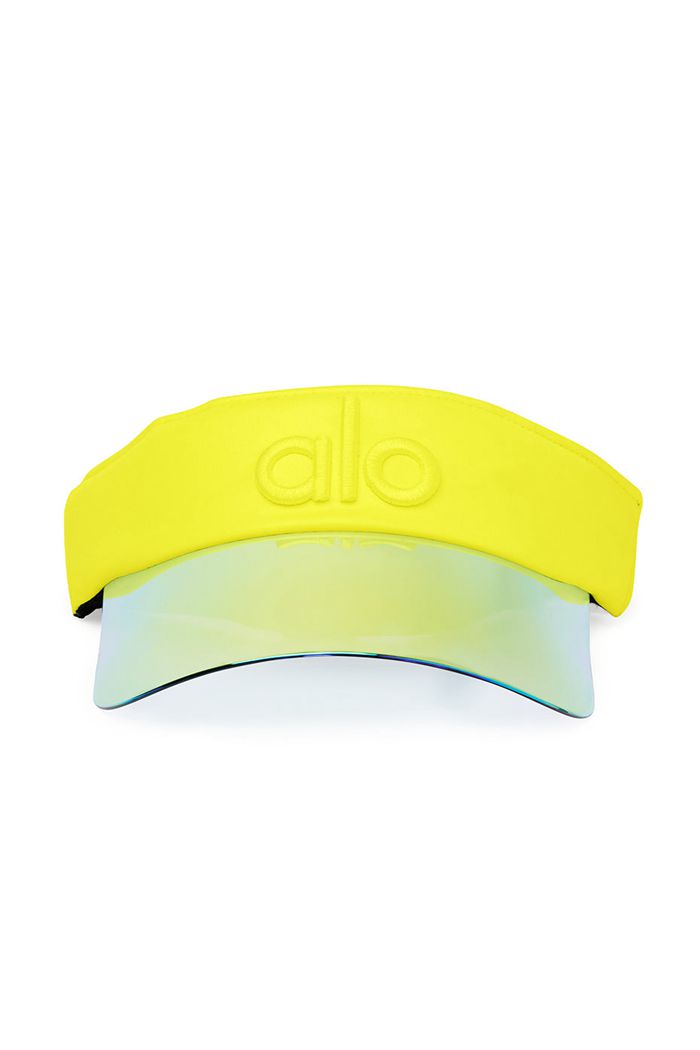 Visor Alo Yoga Solar Mujer Amarillos | 526894FGU