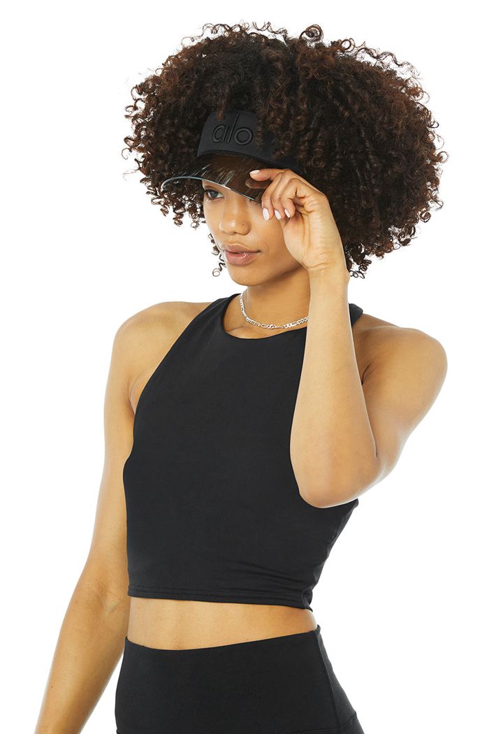 Visor Alo Yoga Solar Mujer Negros | 153940BYK